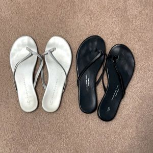 Lauren Conrad - Silver Sandals & Black Gap-Size 7